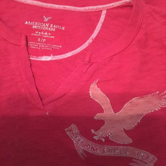 American Eagle red short sleeve T-shirt - Picture 4 of 4
